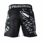Pride Or Die lone wolf MMA Shorts - Black
